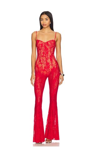 Underwire Fishtail Jumpsuit With Bodysuit in Red. - size M (also in S, XL, XS) - Norma Kamali - Modalova