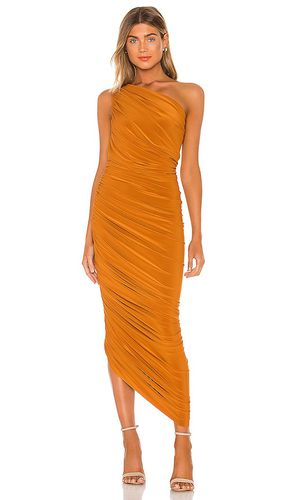 Vestido largo diana en color naranja talla S en - Orange. Talla S (también en XS, XXS) - Norma Kamali - Modalova