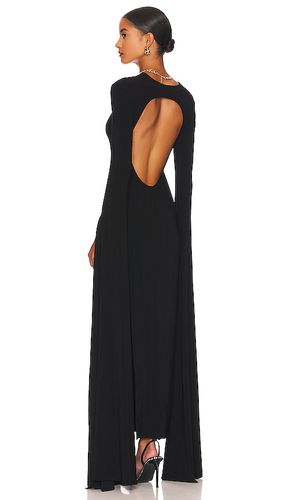 Vestido largo ribbon sleeve en color talla M en - Black. Talla M (también en S, XL, XS) - Norma Kamali - Modalova