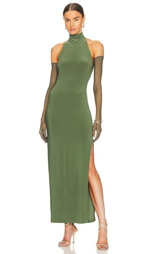 Halter Turtle Side Slit Gown in . Taglia M - Norma Kamali - Modalova