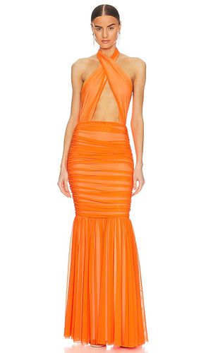 Cross Halter Fishtail Gown in . Taglia M - Norma Kamali - Modalova