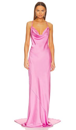 Cross Back Bias Gown in Pink. - size L (also in M, S, XXS) - Norma Kamali - Modalova