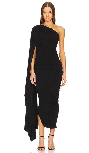 Vestido largo diana en color talla L en - Black. Talla L (también en M, S, XL, XS, XXS) - Norma Kamali - Modalova