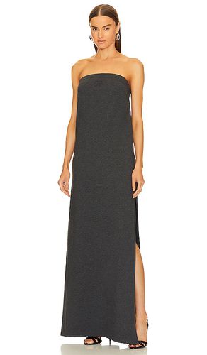 Vestido largo terry en color charcoal talla XS en - Charcoal. Talla XS (también en L, M, S, XXS) - Norma Kamali - Modalova