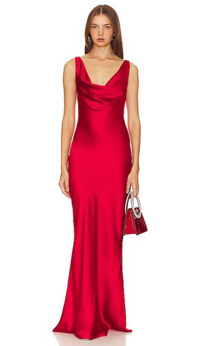 Vestido de fiesta con cuello drapeado en color rojo talla M en - Red. Talla M (también en S, XL, XS, XXS) - Norma Kamali - Modalova