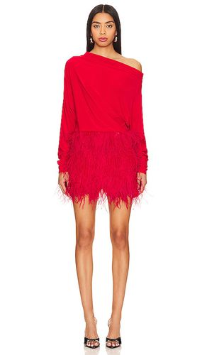 Feather All IN One Mini Dress in Red. - size S (also in XS) - Norma Kamali - Modalova