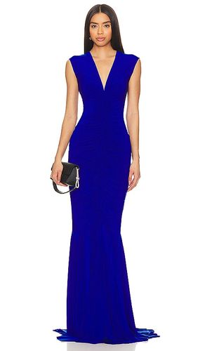 Sleeveless Deep V Neck Shirred Front Fishtail Gown in . Size L. Also in M, S - Norma Kamali - Modalova