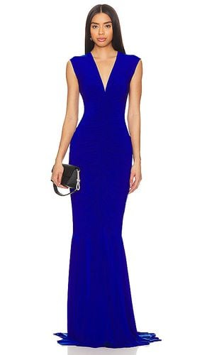 Sleeveless Deep V Neck Shirred Front Fishtail Gown in . Taglia S, XL, XS, XXS - Norma Kamali - Modalova