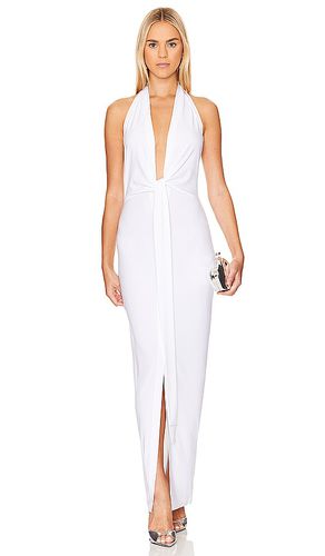 Vestido largo halter en color blanco talla L en - White. Talla L (también en M, S, XL) - Norma Kamali - Modalova