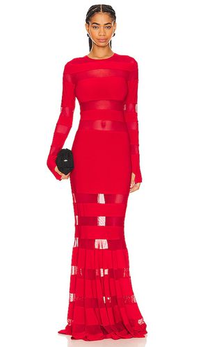 Vestido empalmado vestido de cola de pez en color rojo talla XXS en - Red. Talla XXS (también en L, M, S, XS) - Norma Kamali - Modalova