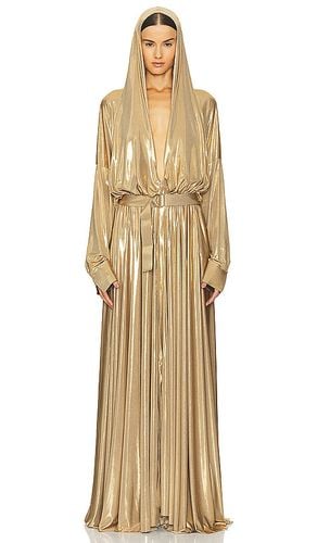 Hooded Super Shirt Flared Gown in . Taglia XS - Norma Kamali - Modalova