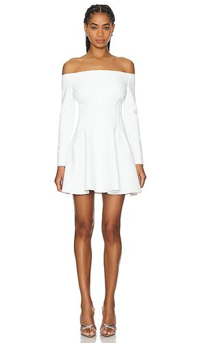 Off Shoulder Grace Mini Dress in White. - size M (also in S) - Norma Kamali - Modalova