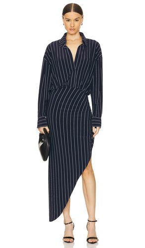 Oversized Boyfriend Shirt Side Drape Gown in . Taglia S - Norma Kamali - Modalova