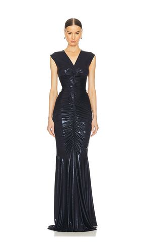 Sleeveless Deep V Neck Shirred Front Fishtail Gown in . Size M, S, XL, XS, XXS - Norma Kamali - Modalova