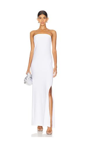 Strapless Tailored Side Slit Gown in White. - size L (also in M, S, XL, XS, XXS) - Norma Kamali - Modalova