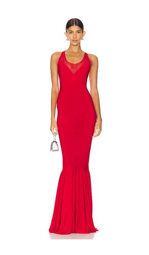 Racer Fishtail Gown in Red. - size L (also in M, S, XL, XS, XXS) - Norma Kamali - Modalova