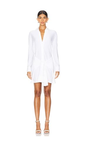 Four Sleeve Shirt Mini Dress in White. - size S (also in XS) - Norma Kamali - Modalova