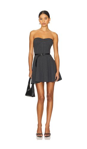 Strapless Grace Mini Dress in Grey. - size L (also in M, S, XL, XS, XXS) - Norma Kamali - Modalova