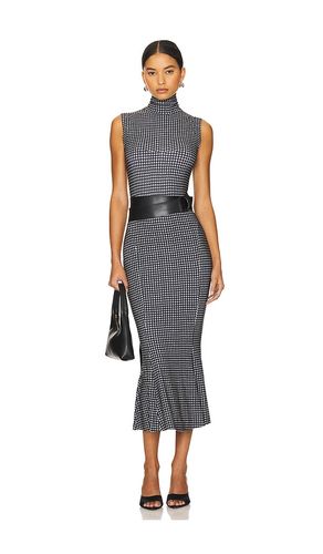 Sleeveless Turtleneck Fishtail Dress in Black,White. - size L (also in M, XL) - Norma Kamali - Modalova