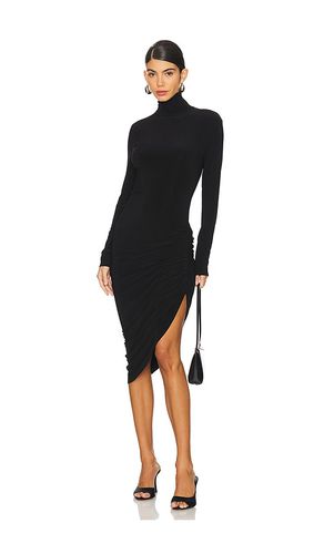 Long Sleeve Turtleneck Side Drape Dress in . - size XS (also in XXS) - Norma Kamali - Modalova