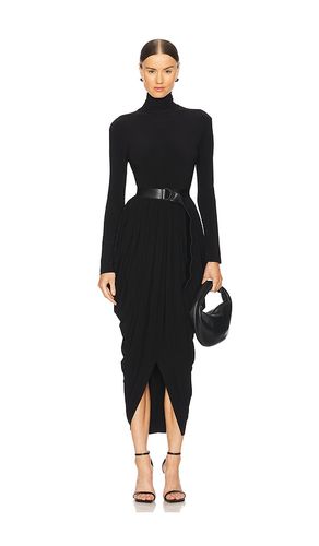 Long Sleeve Turtleneck Waterfall Dress in . Size L. Also in XL, XS, XXS - Norma Kamali - Modalova