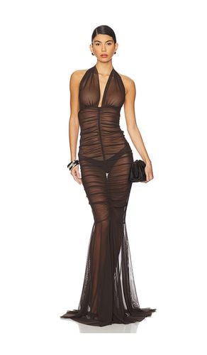 Halter Shirred Front Fishtail Gown in . Size M, S, XL, XS - Norma Kamali - Modalova