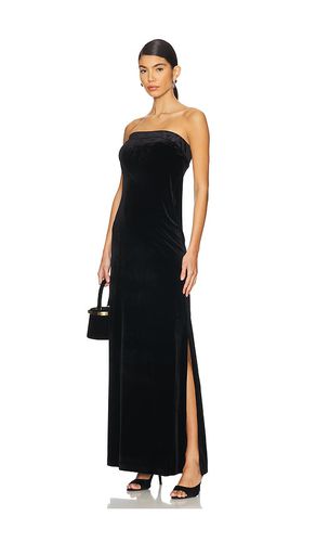 Strapless Tailored Velvet Side Slit Gown in . Taglia M, S, XL - Norma Kamali - Modalova