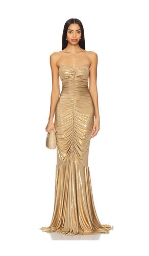 Strapless Shirred Front Fishtail Gown in . Taglia M - Norma Kamali - Modalova