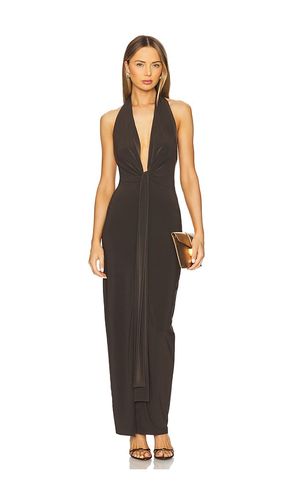 X REVOLVE Tie Front Halter Gown in . Size M. Also in S, XL - Norma Kamali - Modalova