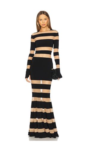 Spliced Dress Fishtail Gown in ,Tan. - size L (also in M, S, XL) - Norma Kamali - Modalova