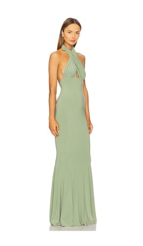 FISCHGRÄTKLEID NACKENTRÄGER ÜBERKREUZT in . Größe S. Also in M, L, XL - Norma Kamali - Modalova