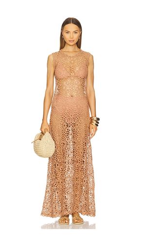 Sleeveless Swing Maxi Dress in Tan. - size M (also in S) - Norma Kamali - Modalova