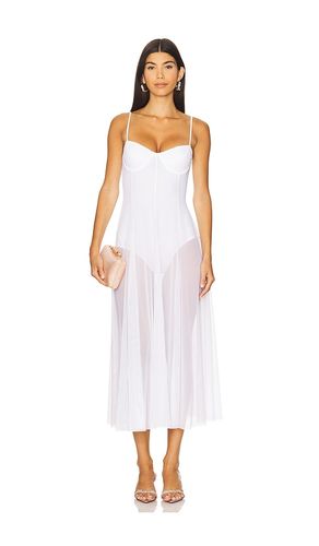 Underwire Dress With Bodysuit in White. - size L (also in M, S, XL, XS, XXS) - Norma Kamali - Modalova