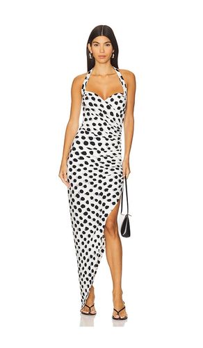 Cayla Side Drape Gown in White. - size L (also in M, S, XS, XXS) - Norma Kamali - Modalova