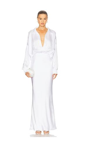 Super Oversized Boyfriend Nk Shirt Gown in White. - size M (also in S) - Norma Kamali - Modalova