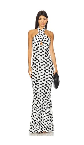 Cross Halter Fishtail Gown in White. - size L (also in M, S, XL) - Norma Kamali - Modalova