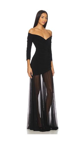 Off Shoulder Sweetheart Combo Flared Gown in . - size S (also in M) - Norma Kamali - Modalova