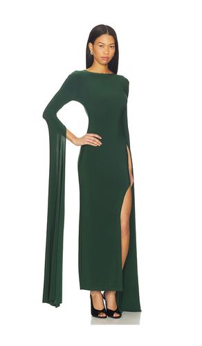Open Back Ribbon Sleeve Wide Slit Gown in . Size M. Also in S - Norma Kamali - Modalova