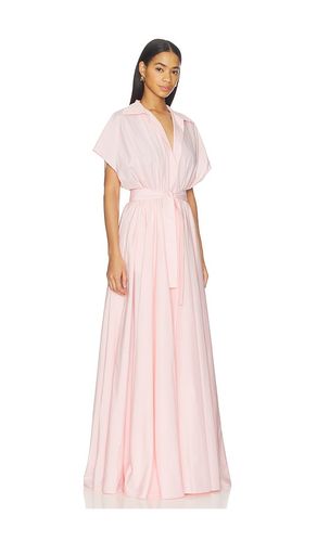Super Oversized Nk Shirt Flared Gown in Pink. - size M (also in S, XS) - Norma Kamali - Modalova