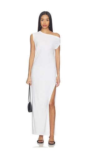 X Lifestyle Drop Shoulder Long Dress With Side Slit in White. - size L (also in M, S) - Norma Kamali - Modalova
