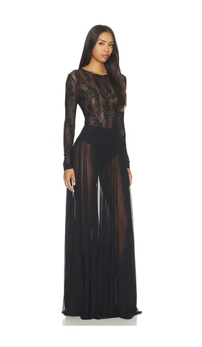 Long Sleeve Crew Flared Gown in . Size M. Also in S, XL, XS, XXS - Norma Kamali - Modalova