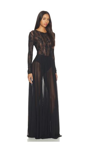 Long Sleeve Crew Flared Gown in . - size M (also in S, XS, XXS) - Norma Kamali - Modalova