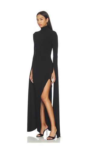 Open Back Ribbon Sleeve Turtleneck Gown in . - size S (also in XS, XXS) - Norma Kamali - Modalova