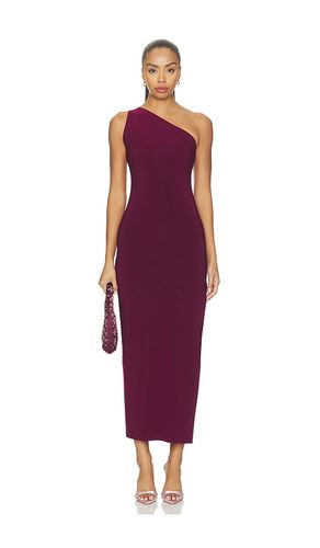 One Shoulder Long Dress With Side Slit in Wine. - size L (also in M) - Norma Kamali - Modalova