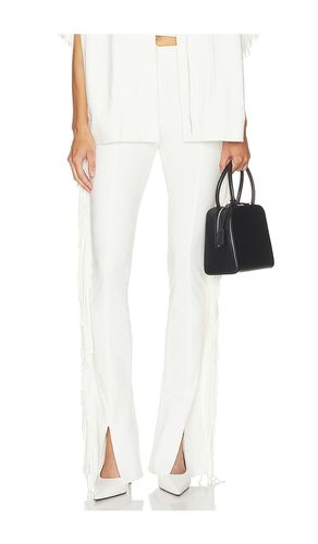 Fringe Spat Jeans in White. - size M (also in S, XL, XS) - Norma Kamali - Modalova
