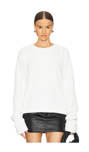 Oversized Raglan Sleeve Top With Tube Scarf in White. - size S (also in M, XS, XXS) - Norma Kamali - Modalova