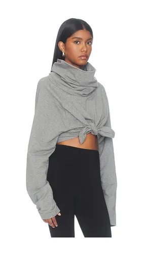 Tie Front Turtle Sweatshirt in . Size M. Also in S - Norma Kamali - Modalova