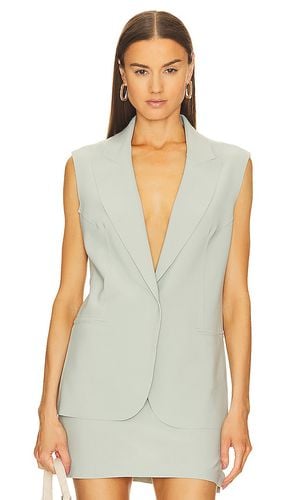 Sleeveless Single Breasted Jacket in Sage. - size L (also in M, XL) - Norma Kamali - Modalova