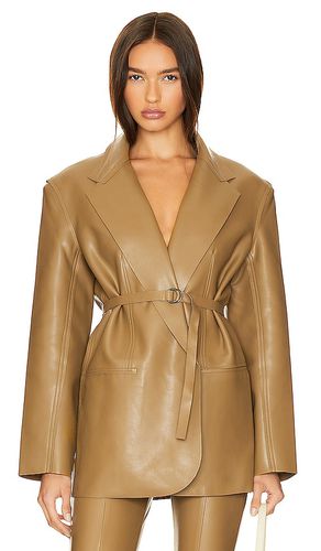 Oversized Single Breasted Jacket in Tan. - size L (also in M) - Norma Kamali - Modalova