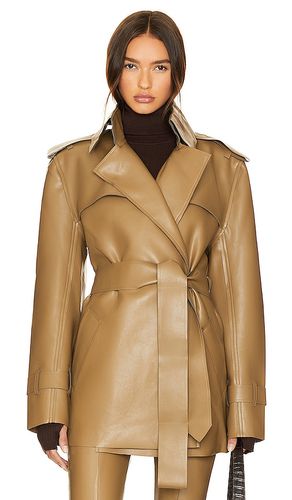 Abrigo trenca en color bronce talla L en - Tan. Talla L (también en M, S) - Norma Kamali - Modalova